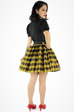 Load image into Gallery viewer, Yellow Plaid Elastic Skirt #YPES